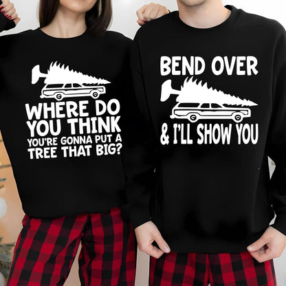 Matching Christmas Couple Sweatshirt