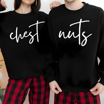 Funny Matching Christmas Couples Sweatshirt