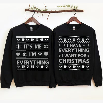 Matching Christmas Couple Sweatshirt