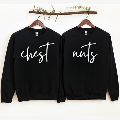 Funny Matching Christmas Couples Sweatshirt