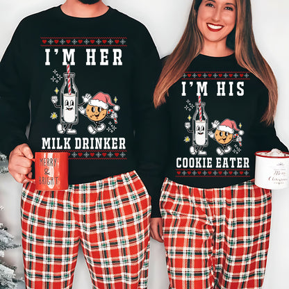 Matching Christmas Couple Sweatshirt