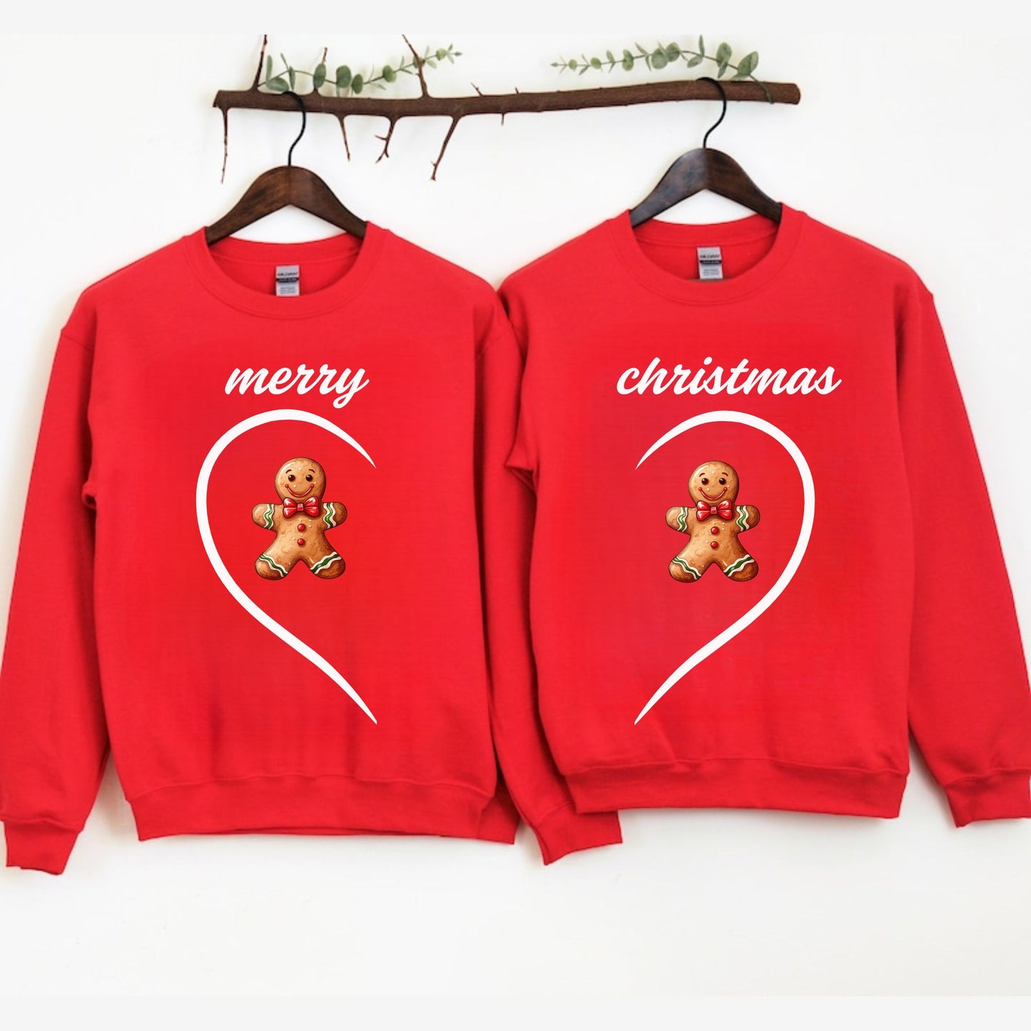 Matching Christmas Sweatshirt For Couples