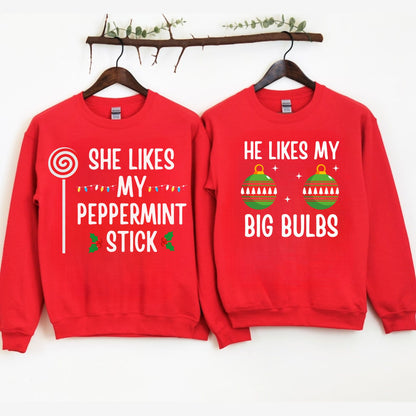 Matching Christmas Sweatshirts For Couple