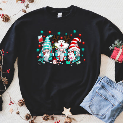 Gnome Nurse Christmas Sweatshirt