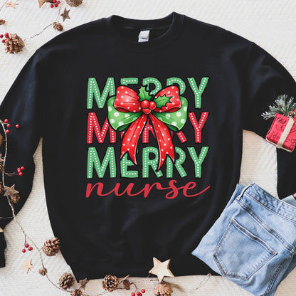 Nurse Christmas Sweatshirt Gift For Nurse