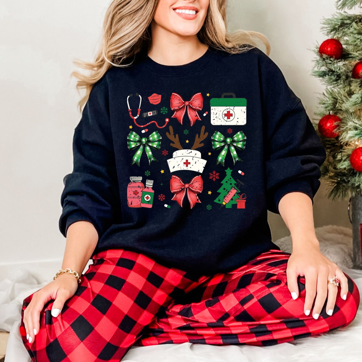 Nurse Christmas Sweatshirt Gift For Nurse