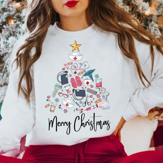 Nurse Christmas Sweatshirt Gift For Nurse