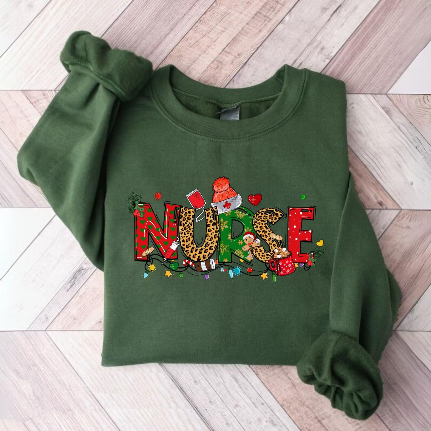 Nurse Christmas Sweatshirt Gift For Nurse