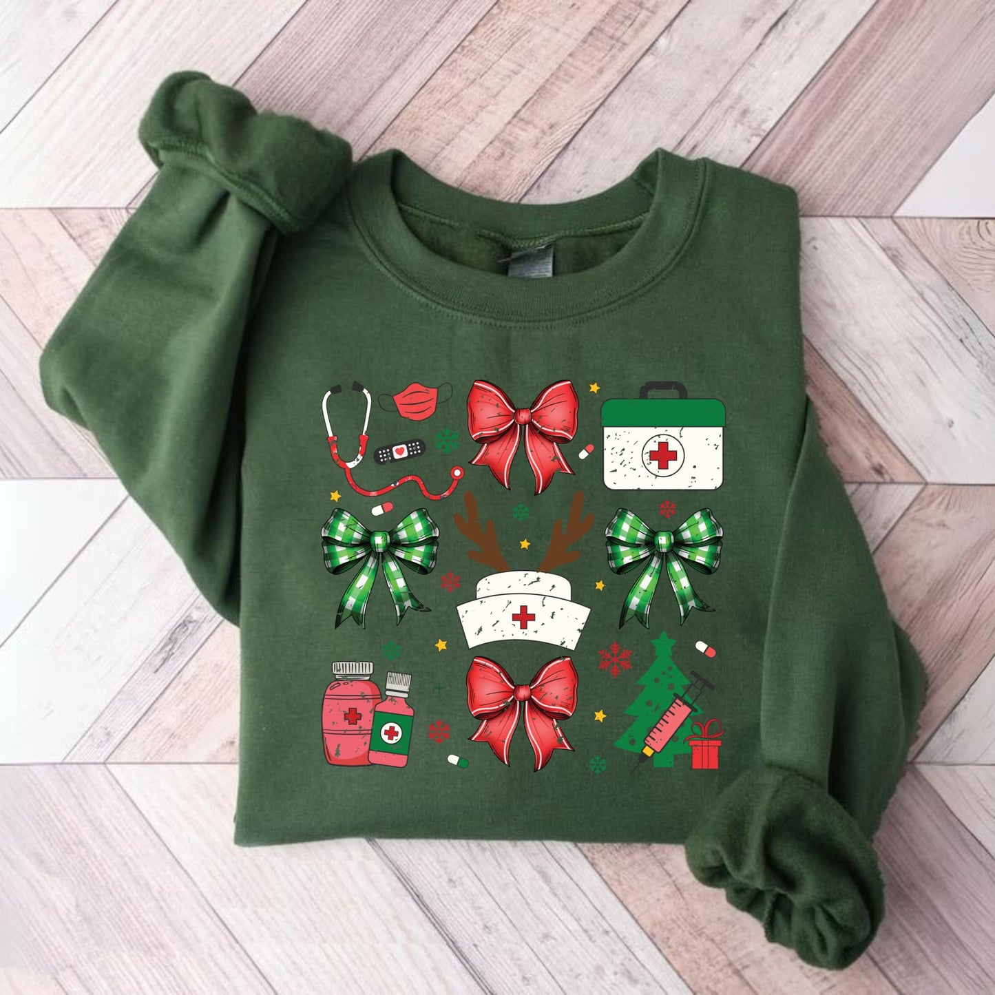 Nurse Christmas Sweatshirt Gift For Nurse