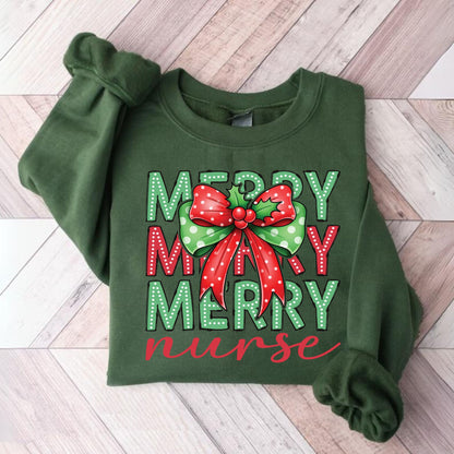 Nurse Christmas Sweatshirt Gift For Nurse