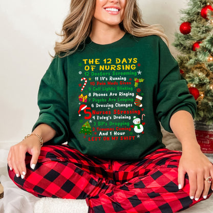 Funny Nurse Christmas Sweatshirt Gift For Nurse