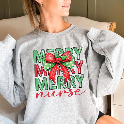 Nurse Christmas Sweatshirt Gift For Nurse