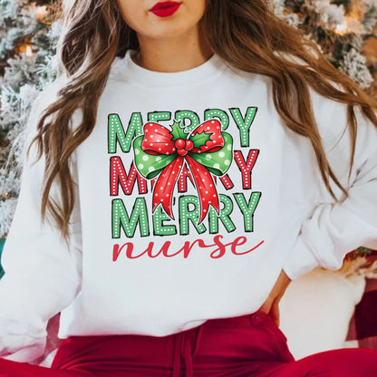 Nurse Christmas Sweatshirt Gift For Nurse