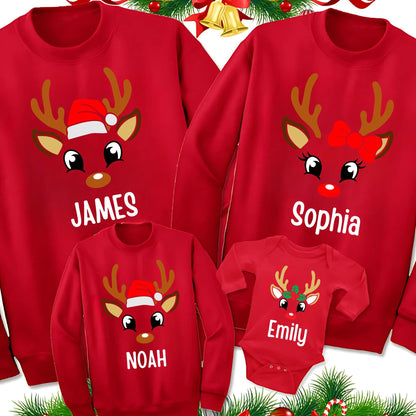 Custom Matching Family Christmas Sweatshirt Holiday Outfit