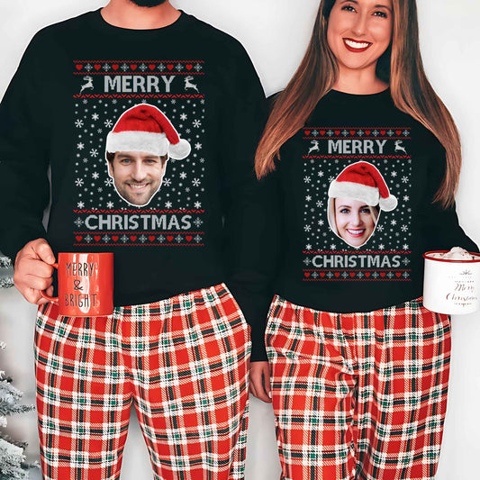 Custom Photo Christmas Sweatshirt