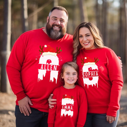 Matching Family Christmas Sweatshirt - Custom Names