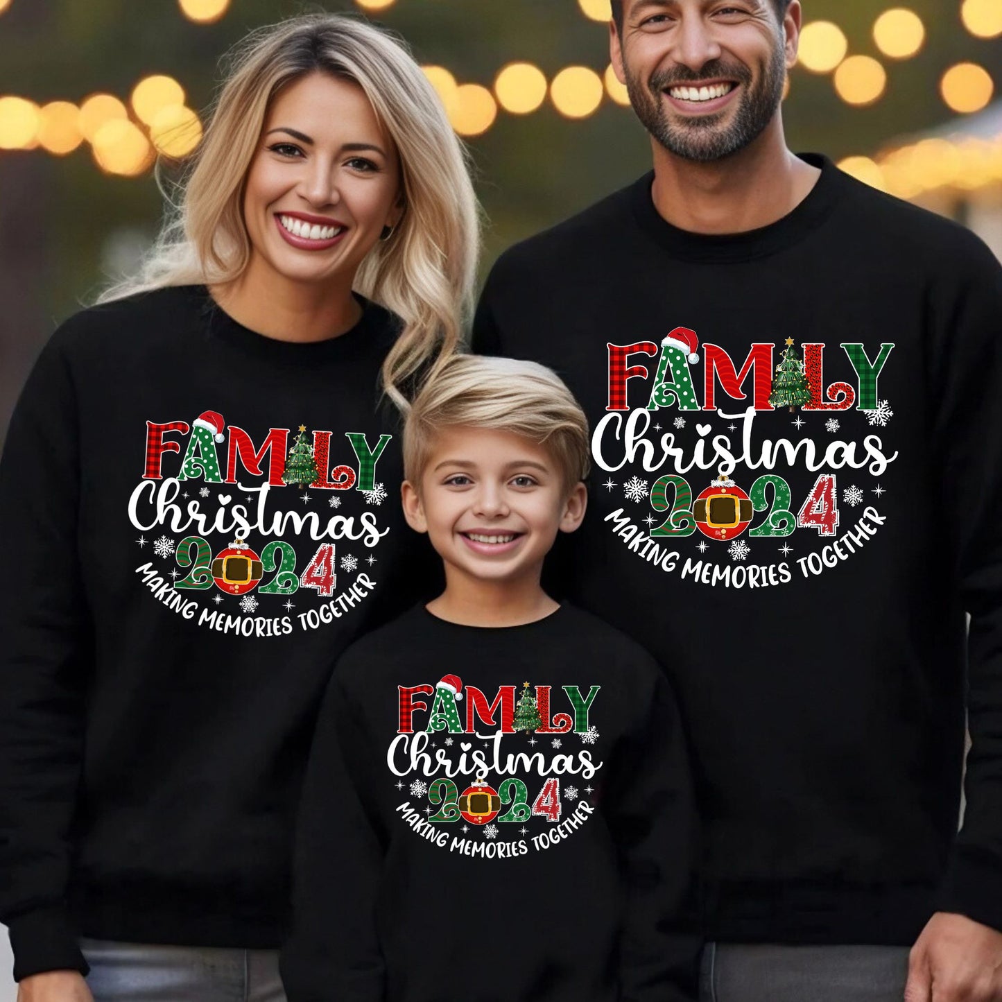 Matching Family Christmas Sweatshirt Outfit