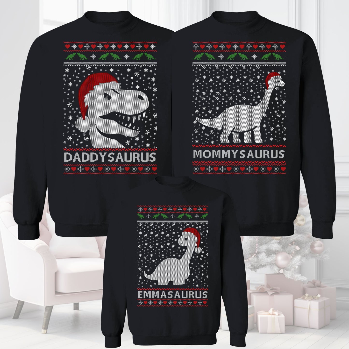 Custom Matching Family Christmas Sweatshirt Holiday Outfit