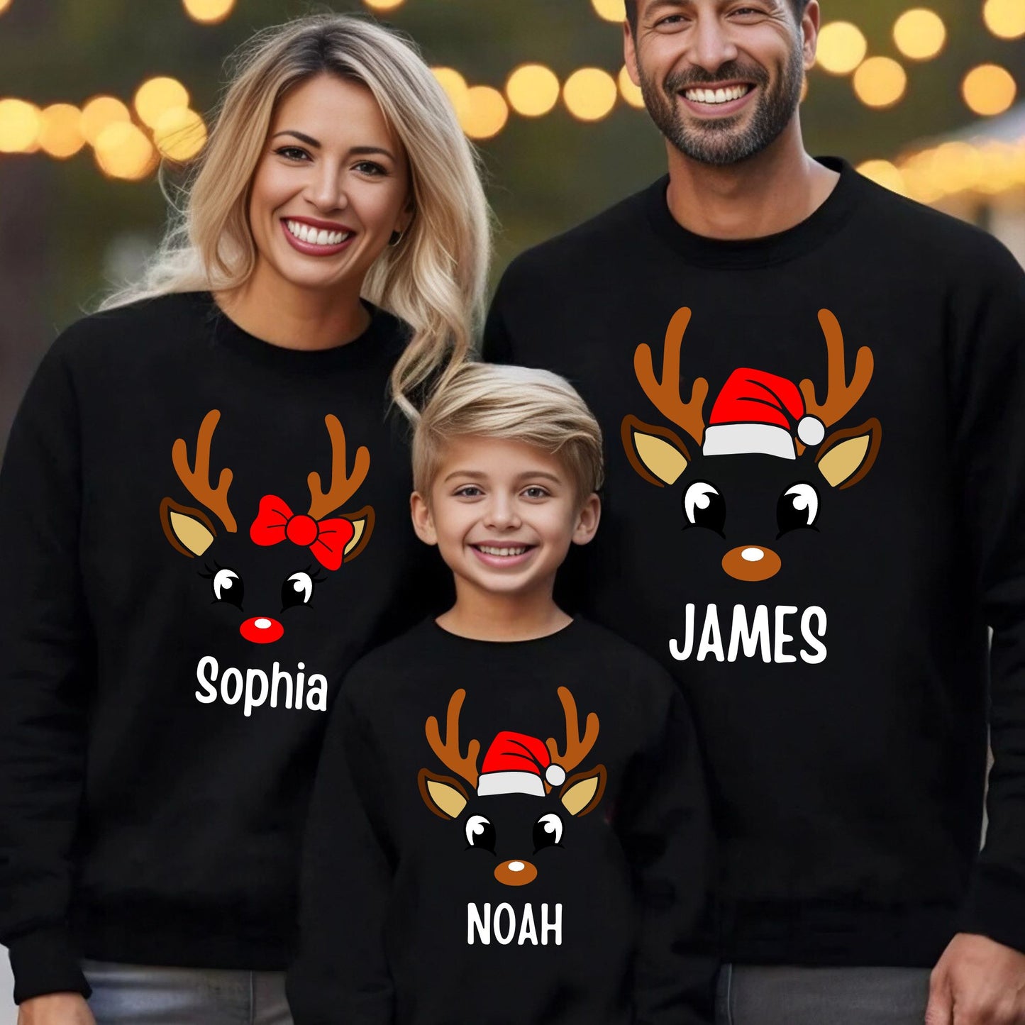 Custom Matching Family Christmas Sweatshirt Holiday Outfit