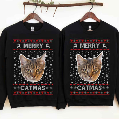 Custom Photo Ugly Christmas Sweater, Personalized Christmas Sweatshirt