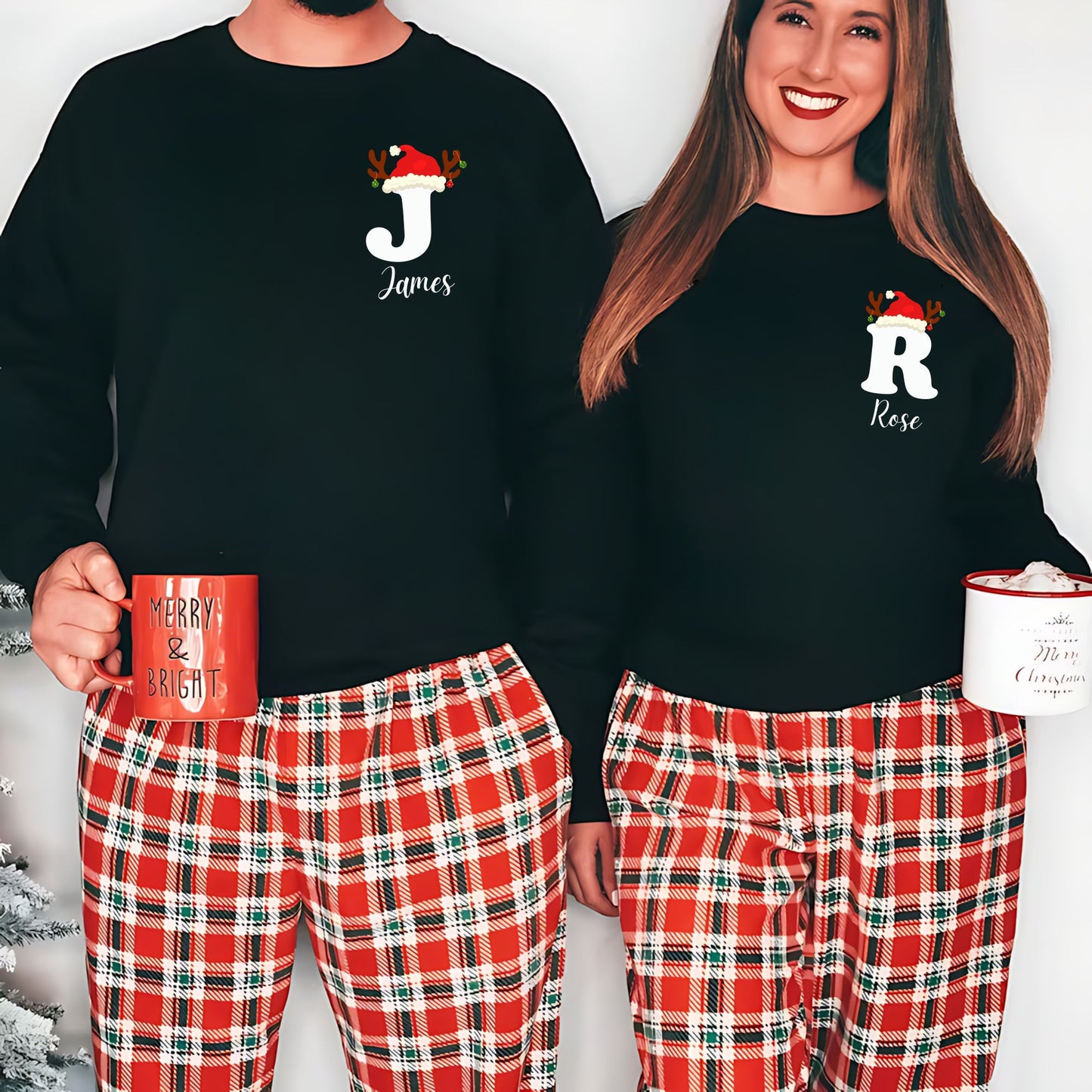 Custom Matching Family Christmas Sweatshirt Holiday Outfit