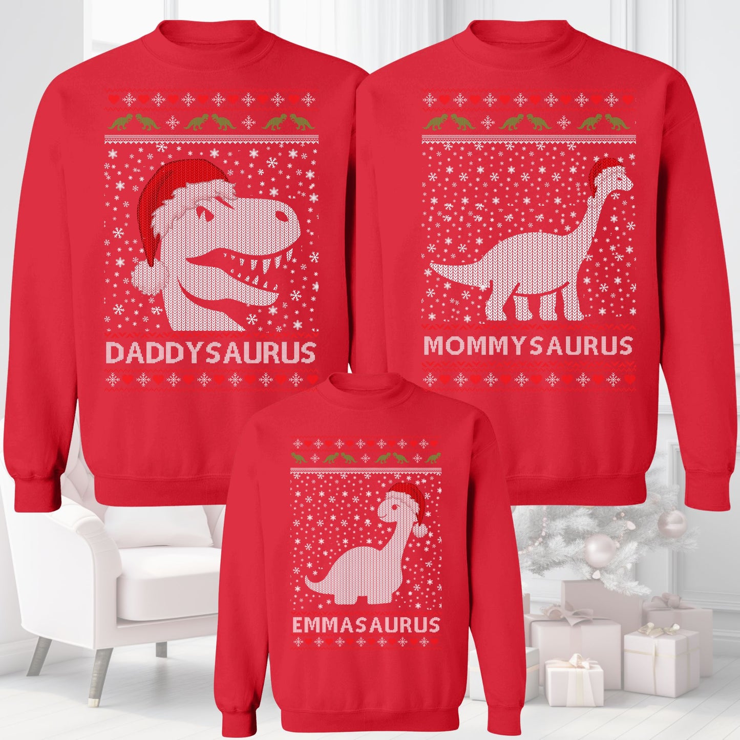 Custom Matching Family Christmas Sweatshirt Holiday Outfit