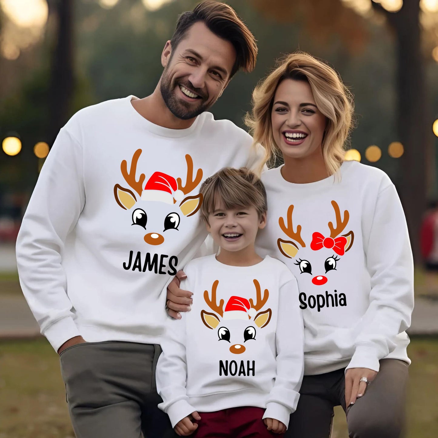 Custom Matching Family Christmas Sweatshirt Holiday Outfit