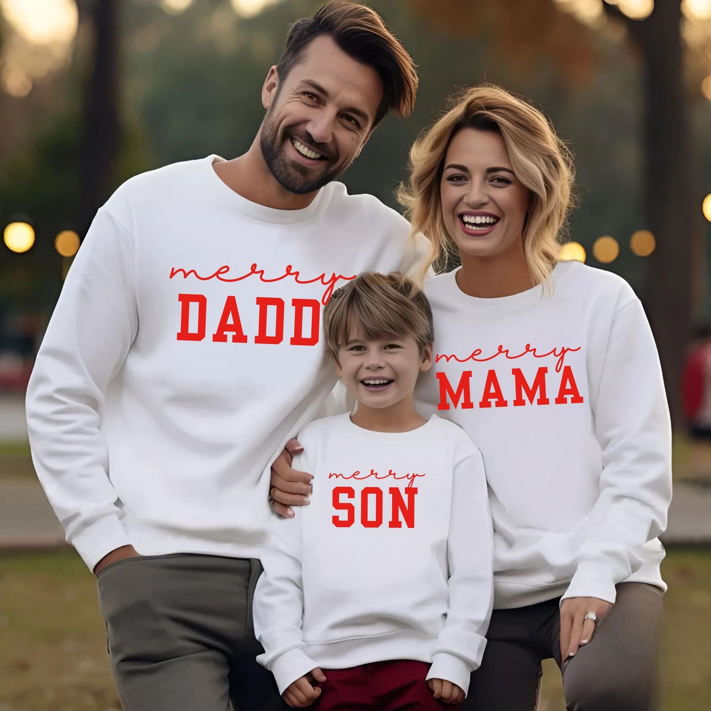 Matching Family Christmas Sweatshirt Outfit