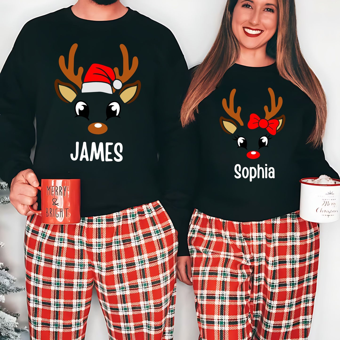 Custom Matching Family Christmas Sweatshirt Holiday Outfit