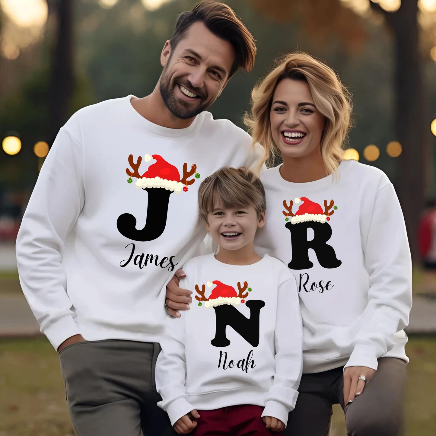 Custom Matching Family Christmas Sweatshirt Holiday Outfit