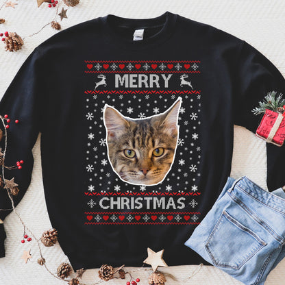 Custom Cat Christmas Sweater