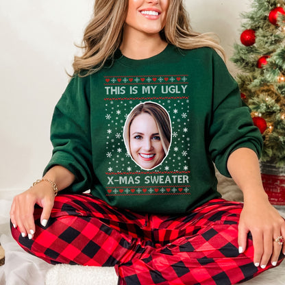 Custom Photo Ugly Christmas Sweater Personalized Sweatshirt