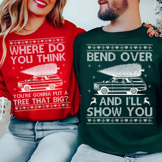 Matching Christmas Couple Sweatshirt