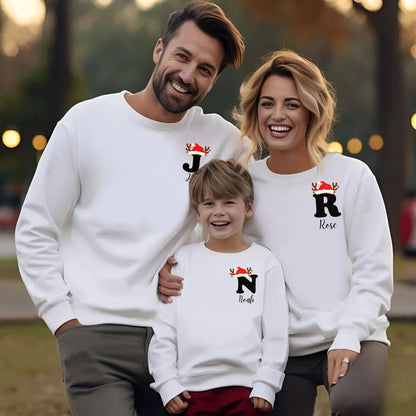 Custom Matching Family Christmas Sweatshirt Holiday Outfit